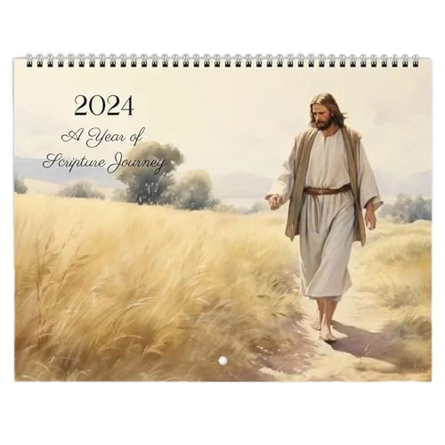 Jesus-Monats-Wandkalender 2024, 29,2 X 21,1 Cm, Jesus Christus 2024-Wandkalender, Jesus Ruft Wandkalender, Jesus-Posterkalender, Christlicher Glaubenskalender Für Die Organisation von BROLEO