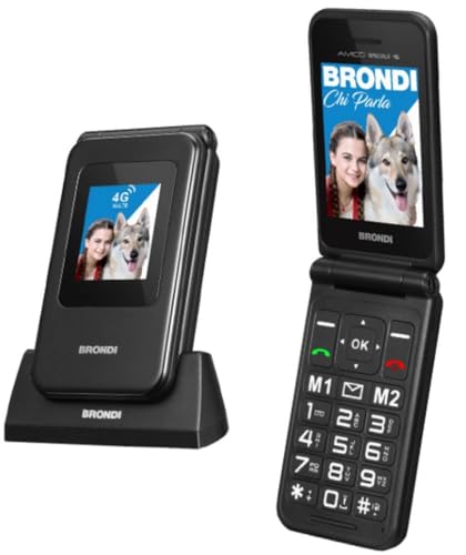 BRONDI DualSIM Senior Handy Klapphandy Senioren-Smartphone Special 4G Black Metal BRONDI DualSIM Senior Handy Klapphandy Senioren-Smartphone Special 4G Black Metal von BRONDI