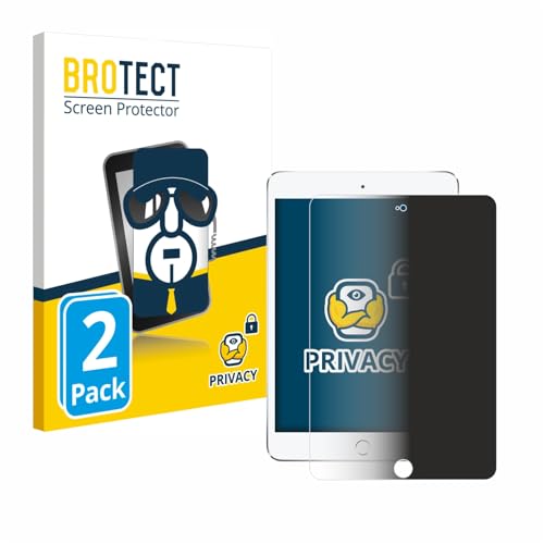 BROTECT (2 Stück Anti-Spy Blickschutzfolie für Apple iPad Mini 4 2015 Privacy Screen Protector [Displayschutz-Folie, Sichtschutz, Blaulichtfilter] von BROTECT