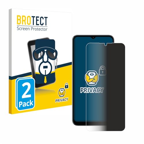 BROTECT (2 Stück Anti-Spy Blickschutzfolie für Blackview A52 Pro Privacy Screen Protector [Displayschutz-Folie, Sichtschutz, Blaulichtfilter] von BROTECT