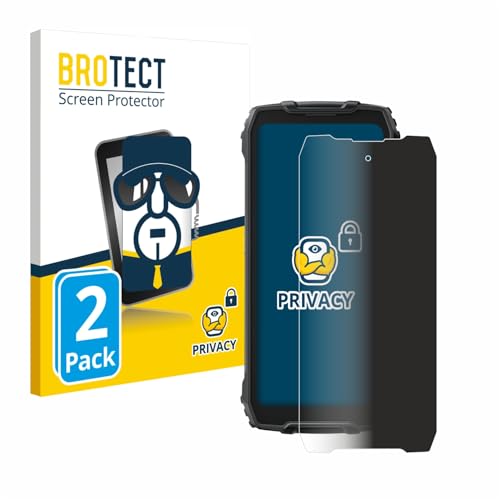 BROTECT (2 Stück Anti-Spy Blickschutzfolie für Blackview BV7300 Privacy Screen Protector [Displayschutz-Folie, Sichtschutz, Blaulichtfilter] von BROTECT