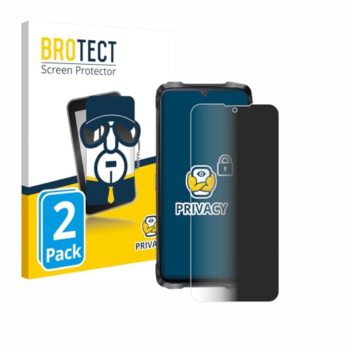 BROTECT (2 Stück Anti-Spy Blickschutzfolie für Cubot KingKong Power 3 Privacy Screen Protector [Displayschutz-Folie, Sichtschutz, Blaulichtfilter] von BROTECT