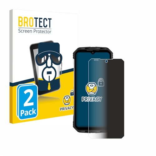 BROTECT (2 Stück Anti-Spy Blickschutzfolie für Doogee S100 Privacy Screen Protector [Displayschutz-Folie, Sichtschutz, Blaulichtfilter] von BROTECT