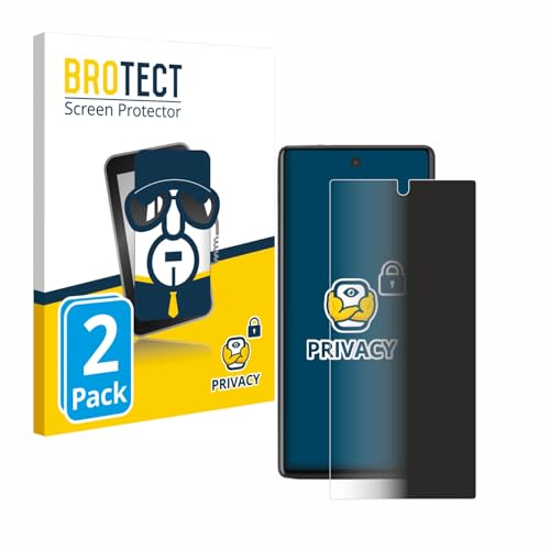 BROTECT (2 Stück Anti-Spy Blickschutzfolie für Google Pixel 6a Privacy Screen Protector [Displayschutz-Folie, Sichtschutz, Blaulichtfilter] von BROTECT