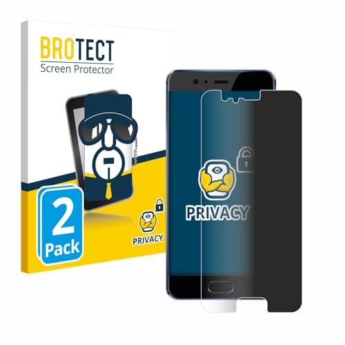 BROTECT (2 Stück Anti-Spy Blickschutzfolie für Huawei P10 Privacy Screen Protector [Displayschutz-Folie, Sichtschutz, Blaulichtfilter] von BROTECT