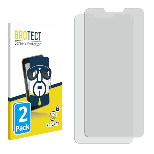 BROTECT (2 Stück Anti-Spy Blickschutzfolie für LG G7 Fit Privacy Screen Protector [Displayschutz-Folie, Sichtschutz, Blaulichtfilter] von BROTECT