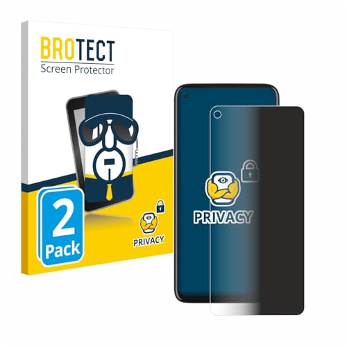 BROTECT (2 Stück Anti-Spy Blickschutzfolie für Motorola Moto G8 Power Privacy Screen Protector [Displayschutz-Folie, Sichtschutz, Blaulichtfilter] von BROTECT