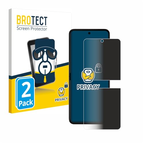 BROTECT (2 Stück Anti-Spy Blickschutzfolie für Motorola Razr 50 Ultra Privacy Screen Protector [Displayschutz-Folie, Sichtschutz, Blaulichtfilter] von BROTECT