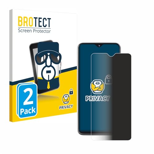 BROTECT (2 Stück Anti-Spy Blickschutzfolie für Samsung Galaxy A20e Privacy Screen Protector [Displayschutz-Folie, Sichtschutz, Blaulichtfilter] von BROTECT