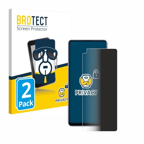 BROTECT (2 Stück Anti-Spy Blickschutzfolie für Samsung Galaxy A21s Privacy Screen Protector [Displayschutz-Folie, Sichtschutz, Blaulichtfilter] von BROTECT