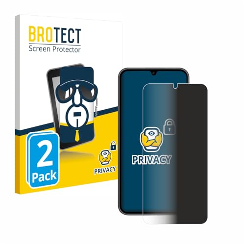BROTECT (2 Stück Anti-Spy Blickschutzfolie für Samsung Galaxy A34 5G Enterprise Edition Privacy Screen Protector [Displayschutz, Sichtschutz] von BROTECT