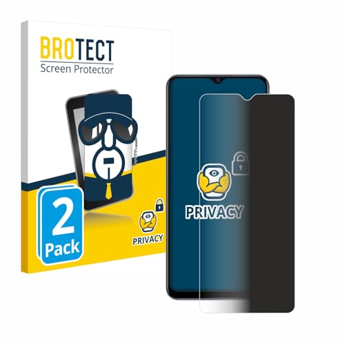 BROTECT (2 Stück Anti-Spy Blickschutzfolie für Vivo Y72 5G Privacy Screen Protector [Displayschutz-Folie, Sichtschutz, Blaulichtfilter] von BROTECT