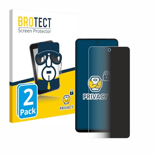 BROTECT (2 Stück Anti-Spy Blickschutzfolie für Vivo iQOO Z9 Turbo Privacy Screen Protector [Displayschutz-Folie, Sichtschutz, Blaulichtfilter] von BROTECT