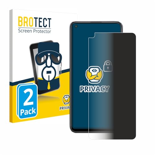 BROTECT (2 Stück Anti-Spy Blickschutzfolie für Xiaomi Redmi Note 9T 5G Privacy Screen Protector [Displayschutz-Folie, Sichtschutz, Blaulichtfilter] von BROTECT