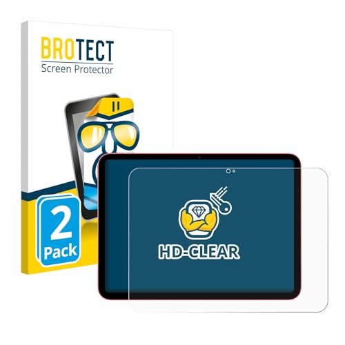 BROTECT (2 Stück Schutzfolie für Apple iPad 10.9" 2022 (10. Gen.) Displayschutz Folie Ultra-Klar von BROTECT