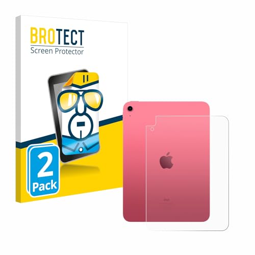 BROTECT (2 Stück Schutzfolie für Apple iPad 10.9" 2022 (Rückseite, 10. Gen.) Displayschutz Folie Ultra-Klar von BROTECT