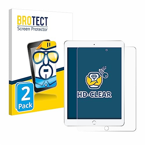 BROTECT (2 Stück Schutzfolie für Apple iPad 9.7" 2018 (6. Gen.) Displayschutz Folie Ultra-Klar von BROTECT