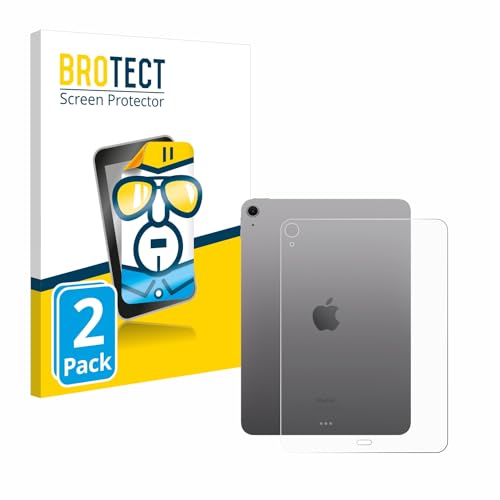 BROTECT (2 Stück Schutzfolie für Apple iPad Air 11" WiFi 2024 (Rückseite) Displayschutz Folie Ultra-Klar von BROTECT
