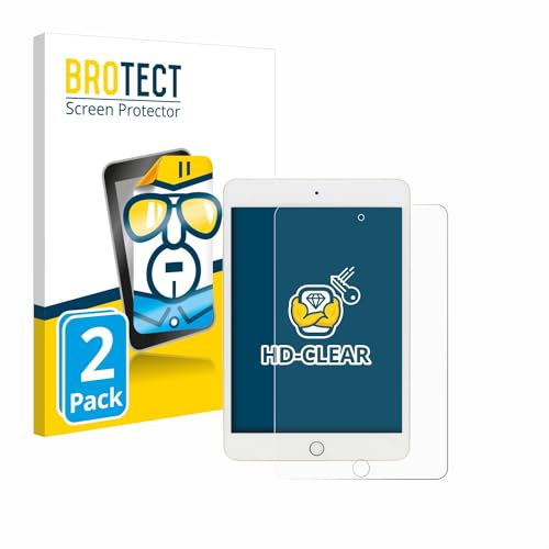 BROTECT (2 Stück Schutzfolie für Apple iPad Mini 5 2019 (5. Gen.) Displayschutz Folie Ultra-Klar von BROTECT