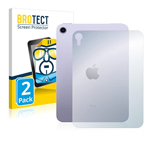 BROTECT (2 Stück Schutzfolie für Apple iPad Mini 6 2021 (Rückseite, 6 Gen.) Displayschutz Folie Ultra-Klar von BROTECT