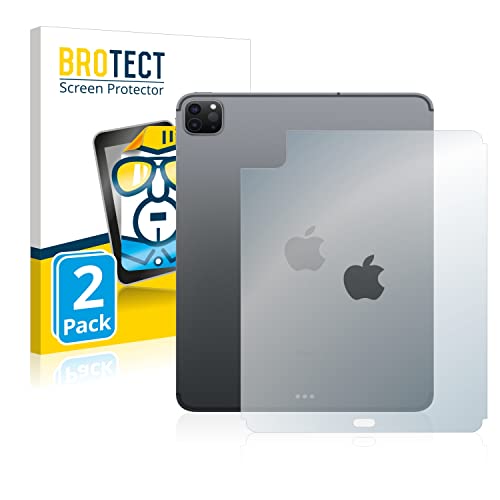BROTECT (2 Stück Schutzfolie für Apple iPad Pro 11" 2020 (Rückseite, 2. Gen.) Displayschutz Folie Ultra-Klar von BROTECT