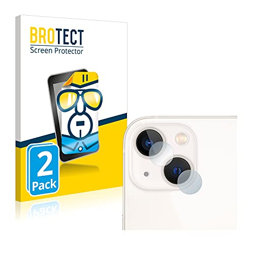 BROTECT (2 Stück Schutzfolie für Apple iPhone 13 (NUR Kameraschutz) Displayschutz Folie Ultra-Klar von BROTECT