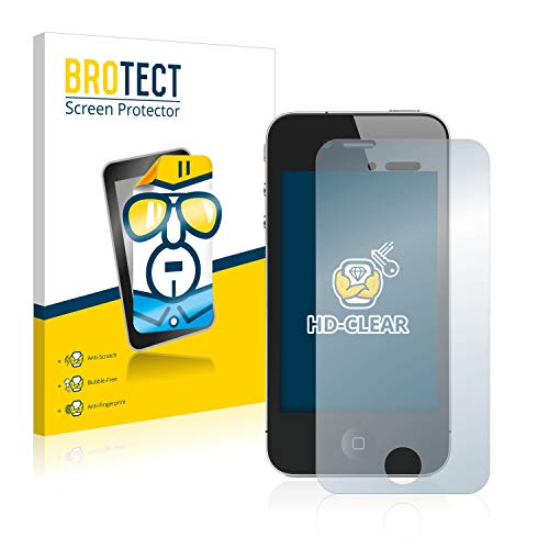 BROTECT (2 Stück Schutzfolie für Apple iPhone 4S Displayschutz Folie Ultra-Klar BROTECT (2 Stück Schutzfolie für Apple iPhone 4S Displayschutz Folie Ultra-Klar von BROTECT