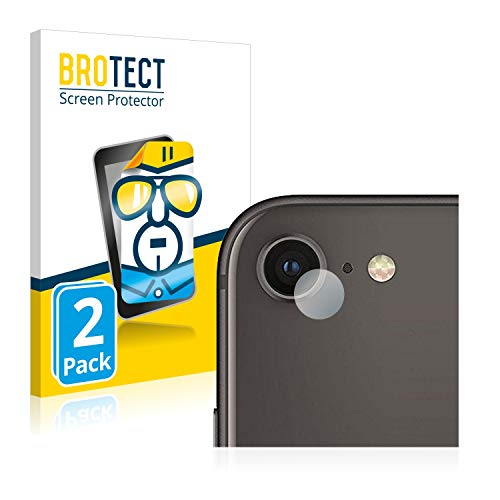 BROTECT (2 Stück Schutzfolie für Apple iPhone 8 (NUR Kameraschutz) Displayschutz Folie Ultra-Klar von BROTECT
