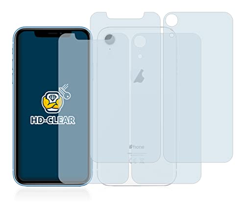 BROTECT (2 Stück Schutzfolie für Apple iPhone XR (Display+Rückseite) Displayschutz Folie Ultra-Klar von BROTECT