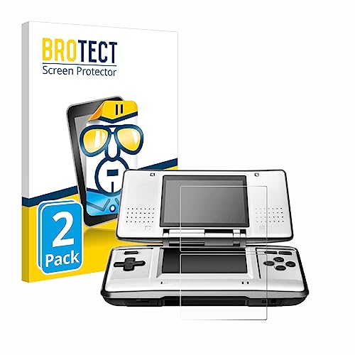 BROTECT (2 Stück Schutzfolie für Nintendo DS Displayschutz Folie Ultra-Klar von BROTECT