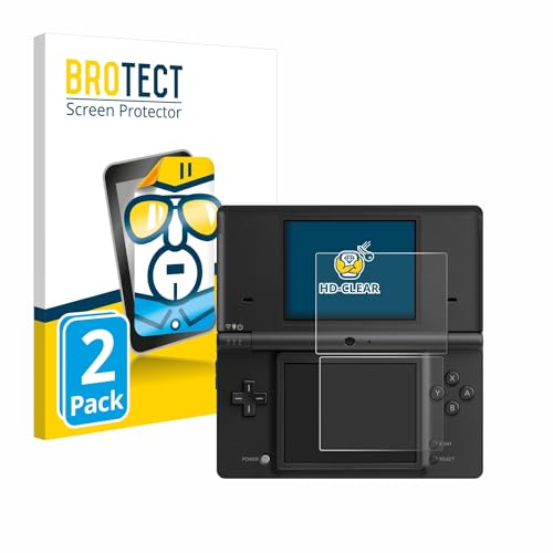 BROTECT (2 Stück Schutzfolie für Nintendo DSi Displayschutz Folie Ultra-Klar von BROTECT