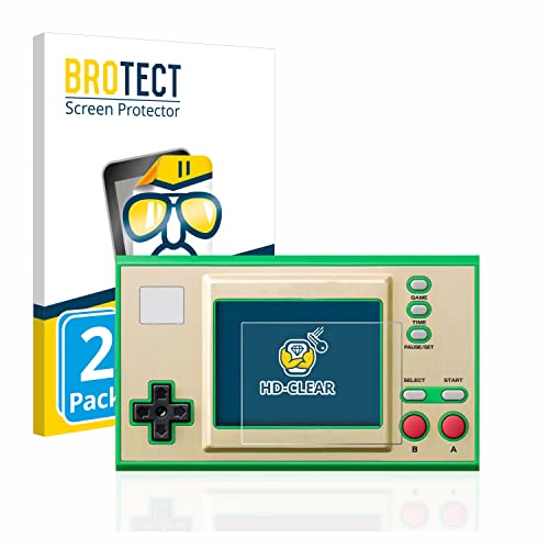 BROTECT (2 Stück Schutzfolie für Nintendo Game & Watch Super Mario Bros Displayschutz Folie Ultra-Klar BROTECT (2 Stück Schutzfolie für Nintendo Game & Watch Super Mario Bros Displayschutz Folie Ultra-Klar von BROTECT