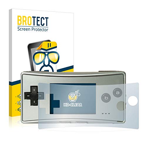 BROTECT (2 Stück Schutzfolie für Nintendo Gameboy Micro Displayschutz Folie Ultra-Klar von BROTECT