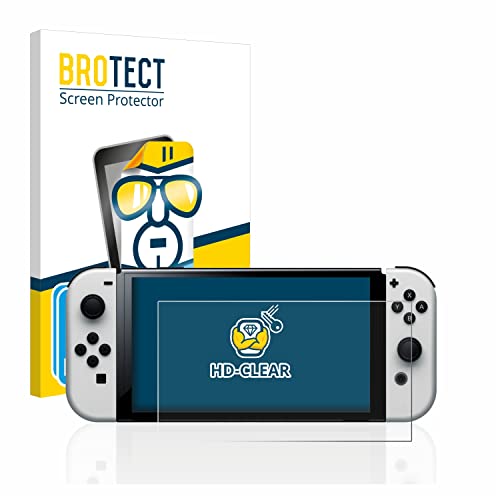 BROTECT (2 Stück Schutzfolie für Nintendo Switch OLED-Modell Displayschutz Folie Ultra-Klar BROTECT (2 Stück Schutzfolie für Nintendo Switch OLED-Modell Displayschutz Folie Ultra-Klar von BROTECT