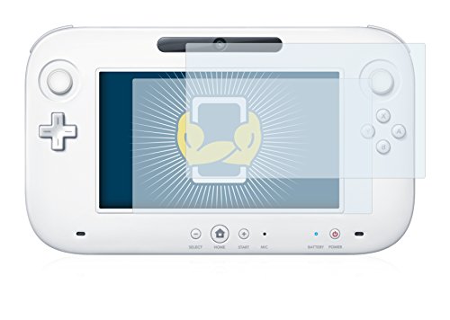 BROTECT (2 Stück Schutzfolie für Nintendo Wii U GamePad (Controller) Displayschutz Folie Ultra-Klar von BROTECT