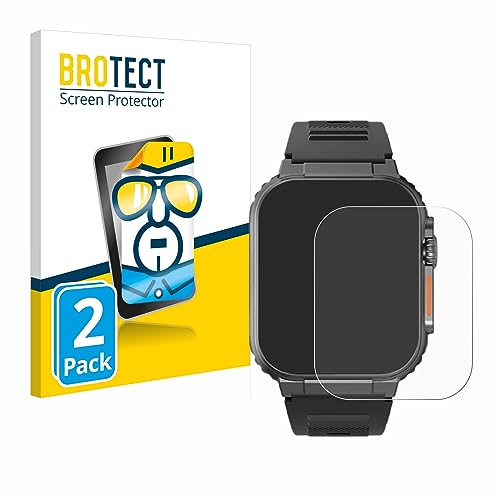 BROTECT (2 Stück Schutzfolie für Njord Gear The Indestructible Smartwatch Ultra Displayschutz Folie Ultra-Klar BROTECT (2 Stück Schutzfolie für Njord Gear The Indestructible Smartwatch Ultra Displayschutz Folie Ultra-Klar von BROTECT