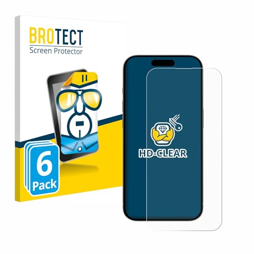 BROTECT (6 Stück Schutzfolie für Apple iPhone 15 Pro Max Displayschutz Folie Ultra-Klar BROTECT (6 Stück Schutzfolie für Apple iPhone 15 Pro Max Displayschutz Folie Ultra-Klar von BROTECT