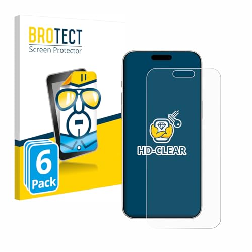 BROTECT (6 Stück Schutzfolie für Apple iPhone 16 Pro Displayschutz Folie Ultra-Klar BROTECT (6 Stück Schutzfolie für Apple iPhone 16 Pro Displayschutz Folie Ultra-Klar von BROTECT