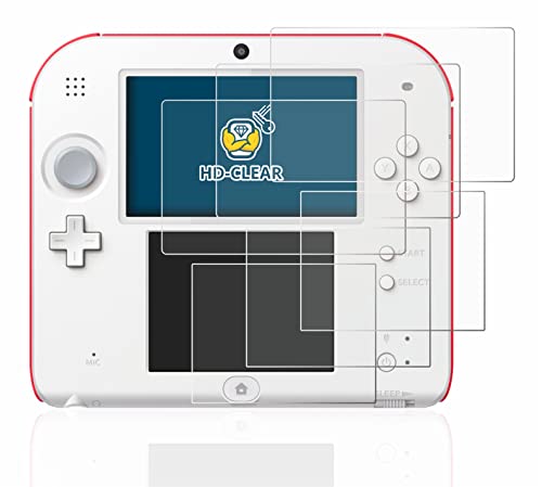 BROTECT (6 Stück Schutzfolie für Nintendo 2DS Displayschutz Folie Ultra-Klar von BROTECT