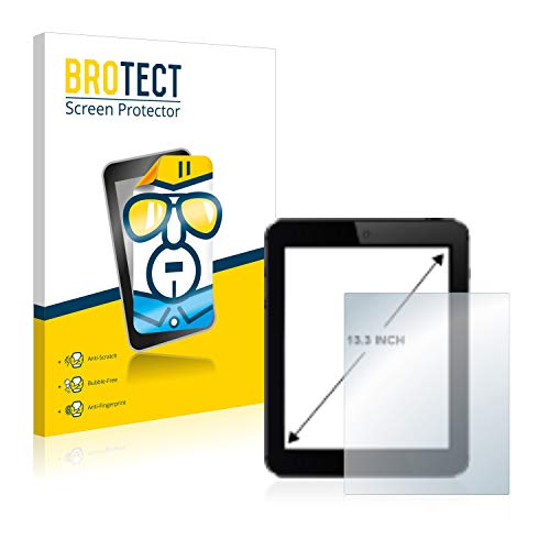 BROTECT 13.3" Schutzfolie für Tablets mit 13,3 Zoll (33.8 cm) [285 x 180 mm, 16:10] (2 Stück) - Klare Displayschutz-Folie von BROTECT