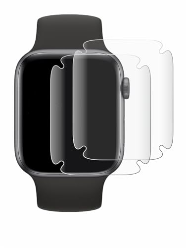 BROTECT 2 Stück Full-Cover Schutzfolie für Apple Watch SE (44 mm) Full-Screen Displayschutz-Folie [3D Curved, Anti-Fingerprint, Kristall-Klar] von BROTECT