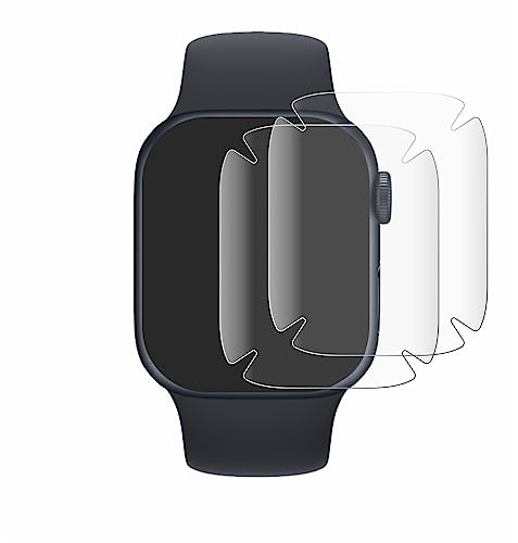 BROTECT 2 Stück Full-Cover Schutzfolie für Apple Watch Series 7 (41 mm) Full-Screen Displayschutz-Folie [3D Curved, Anti-Fingerprint, Kristall-Klar] von BROTECT