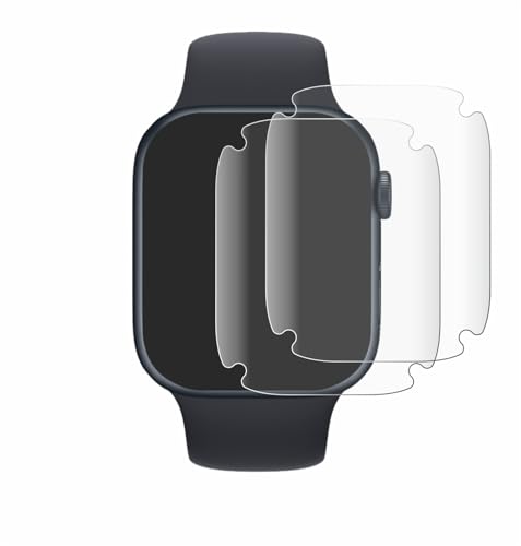 BROTECT 2 Stück Full-Cover Schutzfolie für Apple Watch Series 7 (45 mm) Full-Screen Displayschutz-Folie [3D Curved, Anti-Fingerprint, Kristall-Klar] von BROTECT
