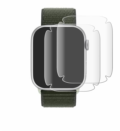 BROTECT 2 Stück Full-Cover Schutzfolie für Apple Watch Series 9 (41 mm) Full-Screen Displayschutz-Folie [3D Curved, Anti-Fingerprint, Kristall-Klar] von BROTECT
