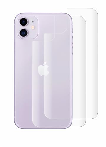 BROTECT 2 Stück Full-Cover Schutzfolie für Apple iPhone 11 (Rückseite) Full-Screen Displayschutz-Folie [3D Curved, Anti-Fingerprint, Kristall-Klar] von BROTECT