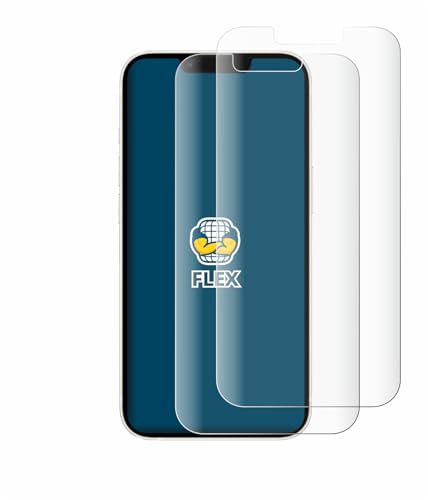 BROTECT 2 Stück Full-Cover Schutzfolie für Apple iPhone 13/13 Pro Full-Screen Displayschutz-Folie [3D Curved, Anti-Fingerprint, Kristall-Klar] von BROTECT