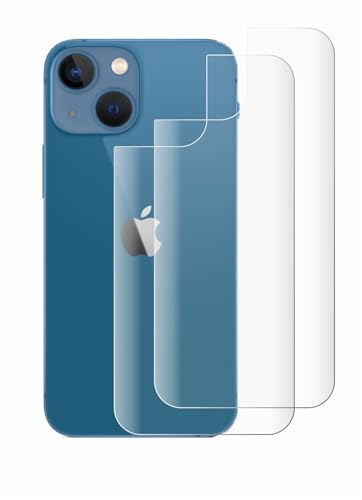 BROTECT 2 Stück Full-Cover Schutzfolie für Apple iPhone 13 mini (Rückseite) Full-Screen Displayschutz-Folie [3D Curved, Kristall-Klar] von BROTECT