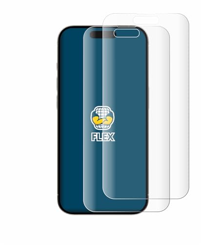 BROTECT 2 Stück Full-Cover Schutzfolie für Apple iPhone 15 Plus Full-Screen Displayschutz-Folie [3D Curved, Anti-Fingerprint, Kristall-Klar] von BROTECT