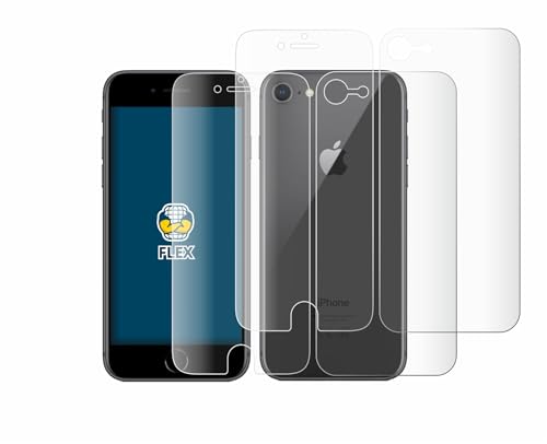 BROTECT 2 Stück Full-Cover Schutzfolie für Apple iPhone 8 (Display+Rückseite) Full-Screen Displayschutz-Folie [3D Curved, Kristall-Klar] von BROTECT