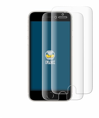 BROTECT 2 Stück Full-Cover Schutzfolie für Apple iPhone SE 3 2022 Full-Screen Displayschutz-Folie [3D Curved, Anti-Fingerprint, Kristall-Klar] von BROTECT